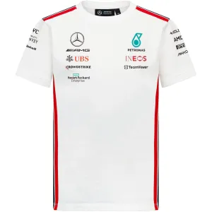 Mercedes AMG Petronas F1 2023 Kids Driver T-Shirt - Black/White