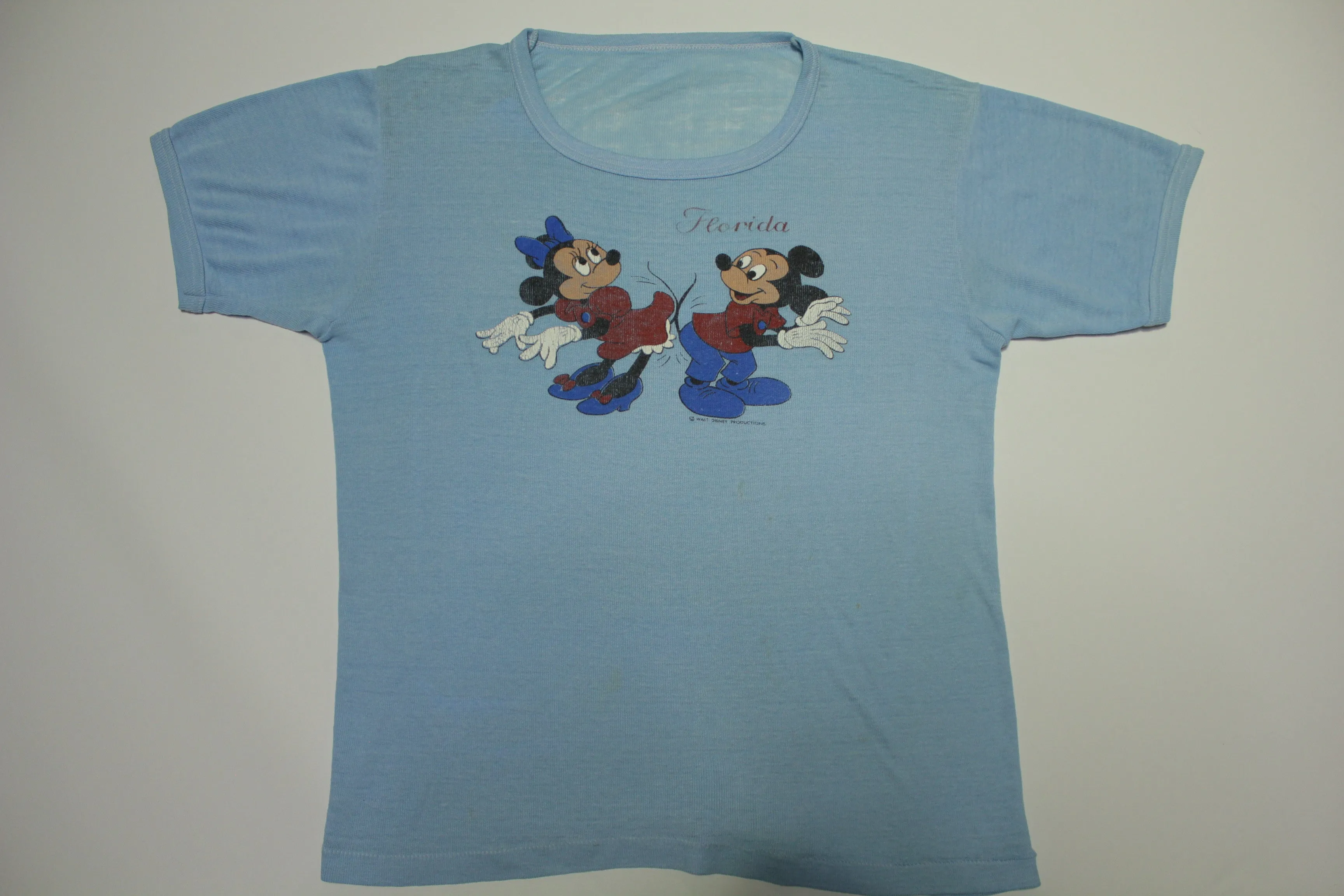 Mickey & Minnie Mouse Vintage 70's Florida Walt Disney Productions Original T-Shirt