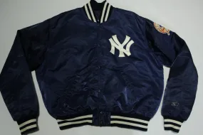 New York Yankees Quilt Lined Vintage 80's Made in USA Starter Jacket