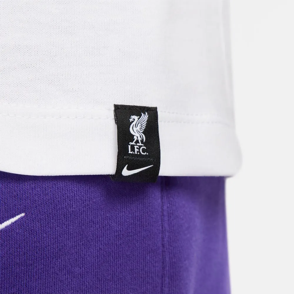 Nike Liverpool FC Mercurial Adult Football T-Shirt (White/Purple)