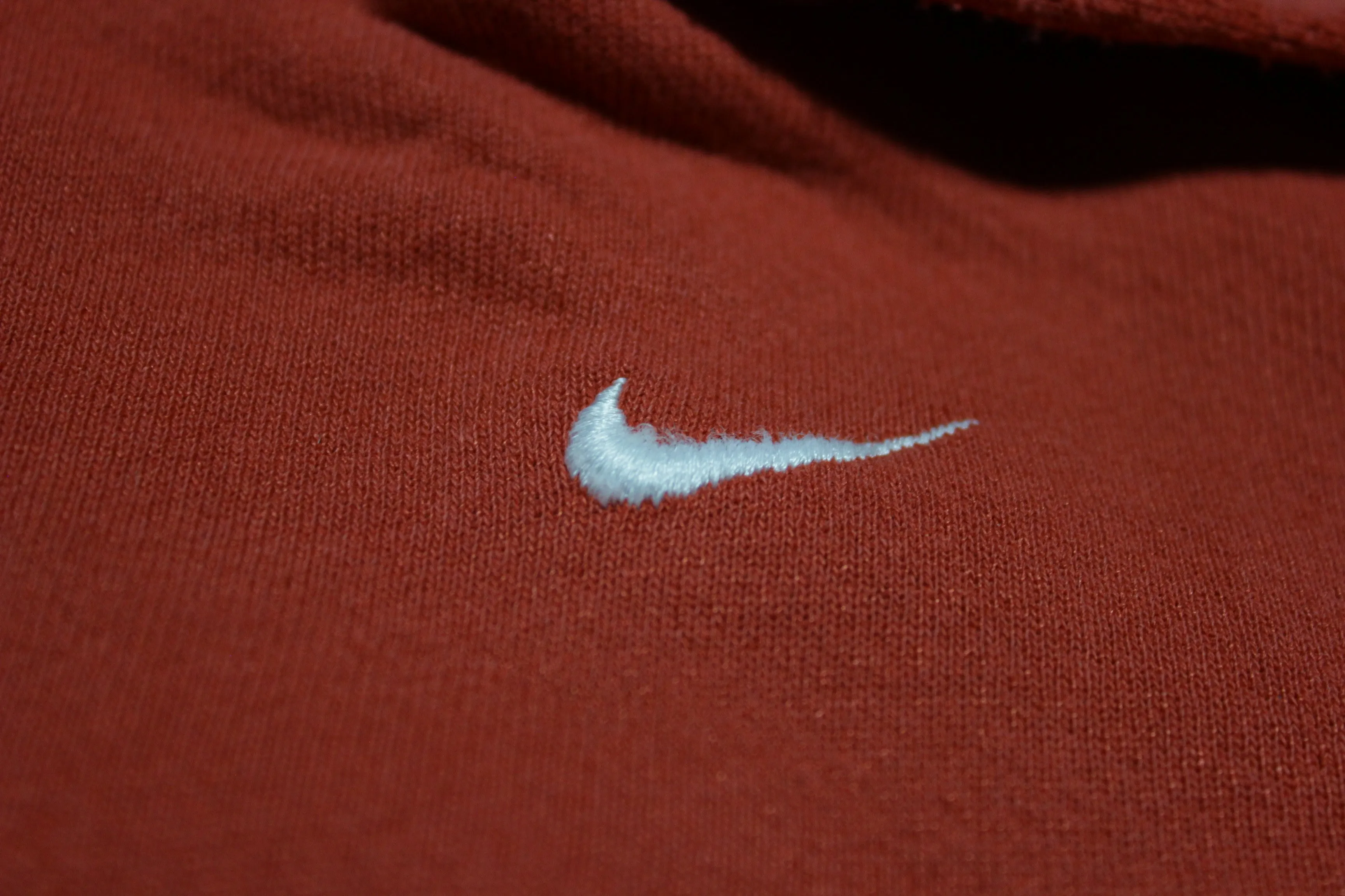 Nike Vintage 00's Y2K Center Swoosh Check Red Hoodie Sweatshirt Travis Scott Pullover