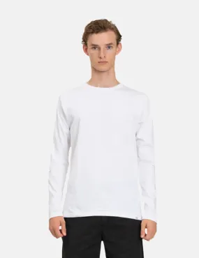 Norse Projects Niels Long Sleeve T-Shirt (Organic Cotton) - White