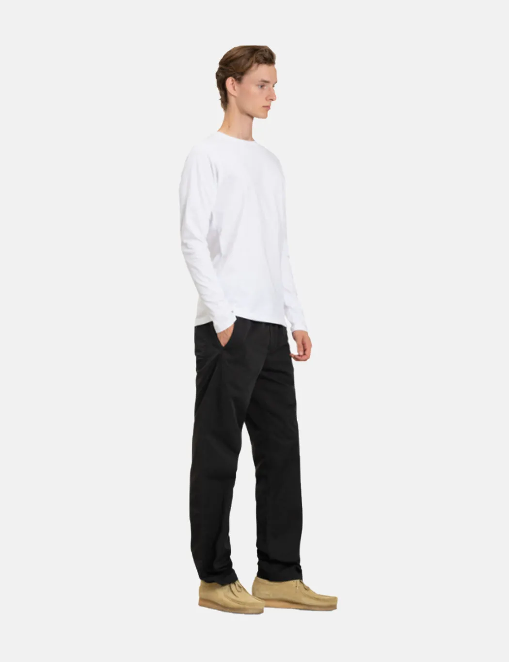 Norse Projects Niels Long Sleeve T-Shirt (Organic Cotton) - White