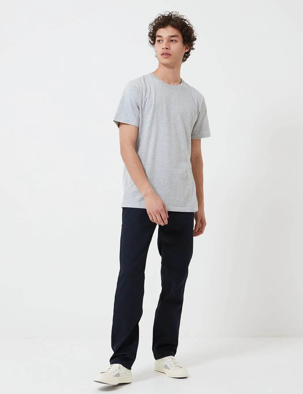 Norse Projects Niels  Standard T-Shirt (Organic Cotton) - Light Grey Heather