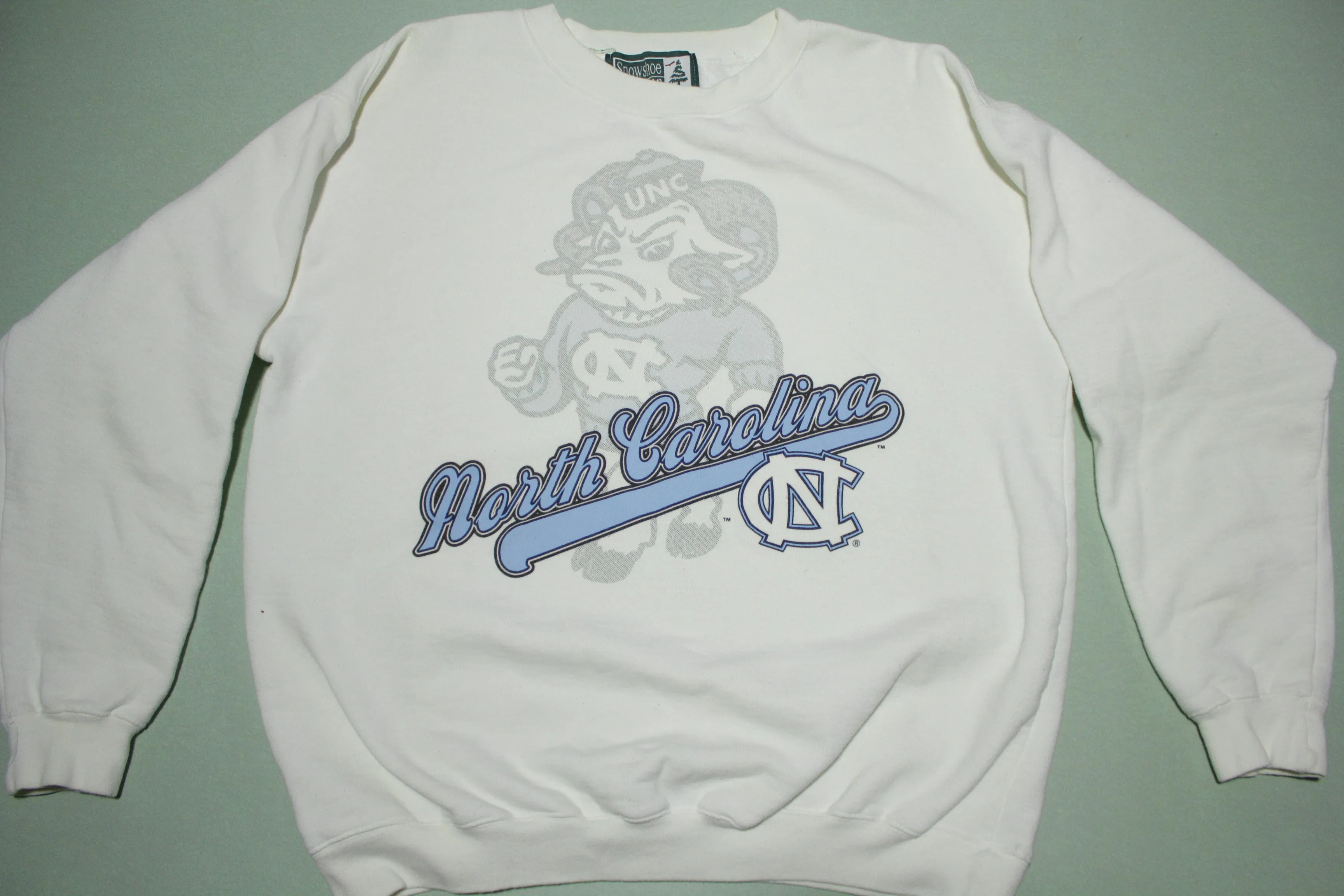 North Carolina Tarheels UNC Vintage 90's Heavyweight Crewneck Collegiate Sweatshirt