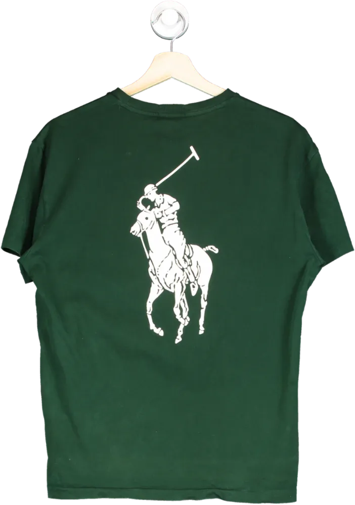 Polo Ralph Lauren Green Classic Fit Crewneck T Shirt UK S