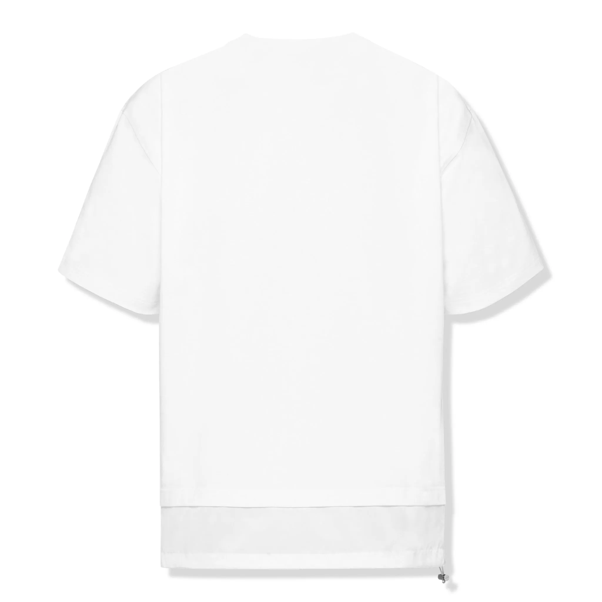 Prada Logo Re-Nylon Jersey T Shirt White