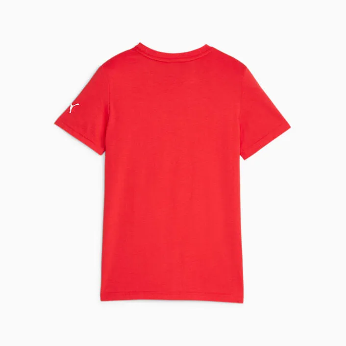 PUMA JUNIOR SCUDERIA FERRARI MOTORSPORT RED TEE