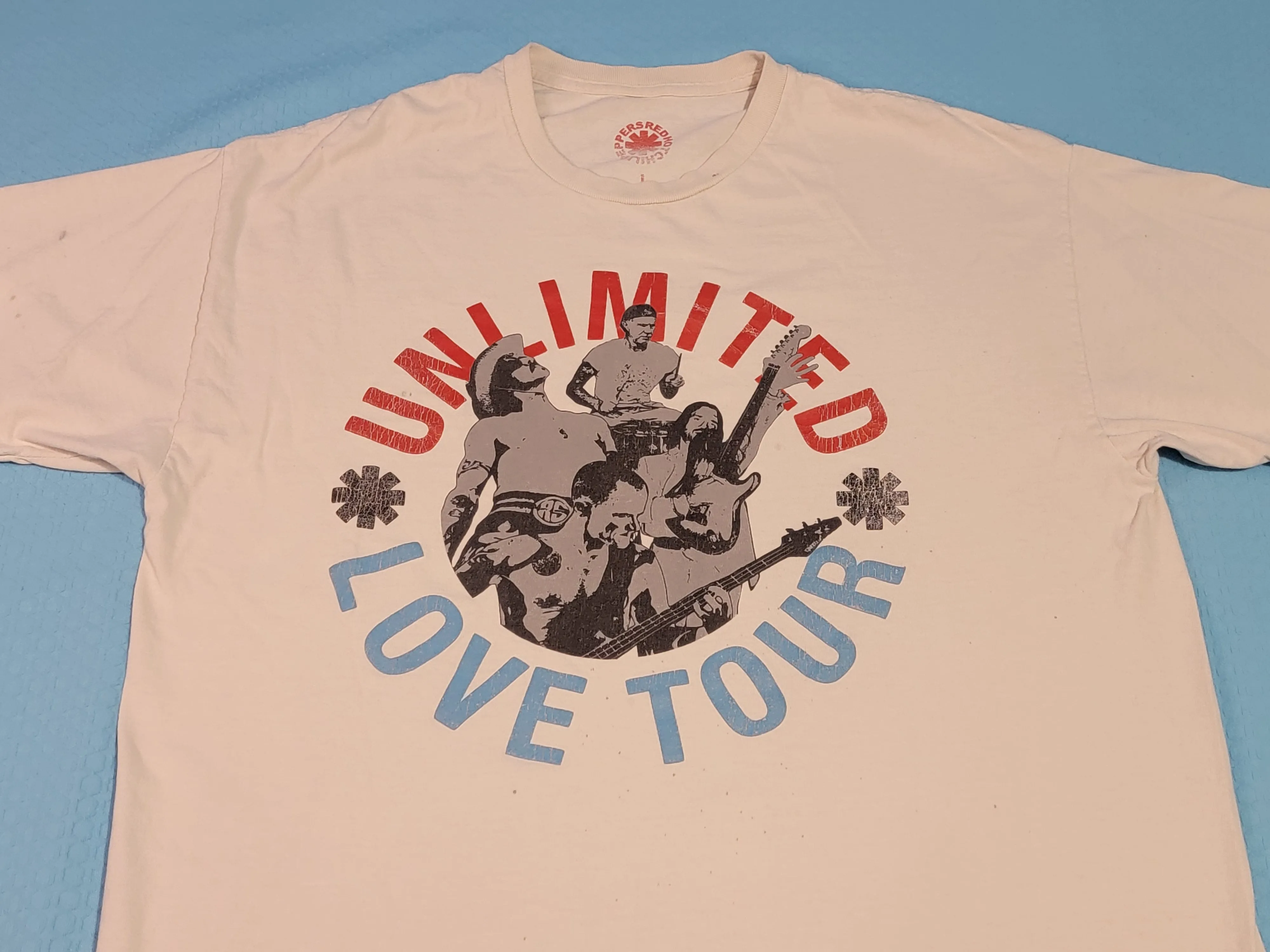 Red Hot Chili Peppers RHCP 2022 Unlimited Love Flea US Cities Tour T-Shirt