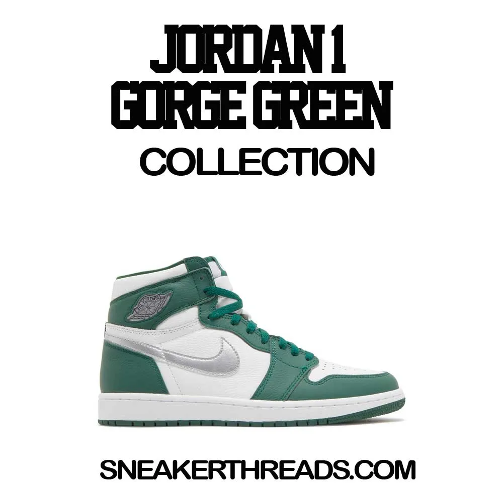 Retro 1 Gorge Green Shirt - Clean Pair - Green