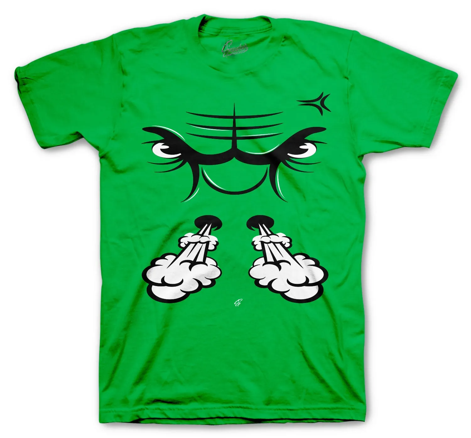 Retro 1 Lucky Green Raging Face Shirt