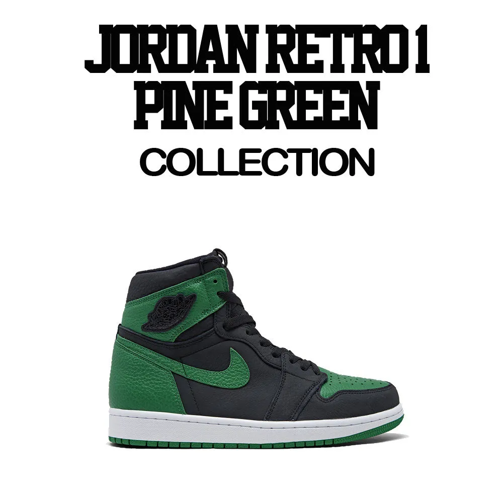 Retro 1 Pine Green Bull Face Shirt