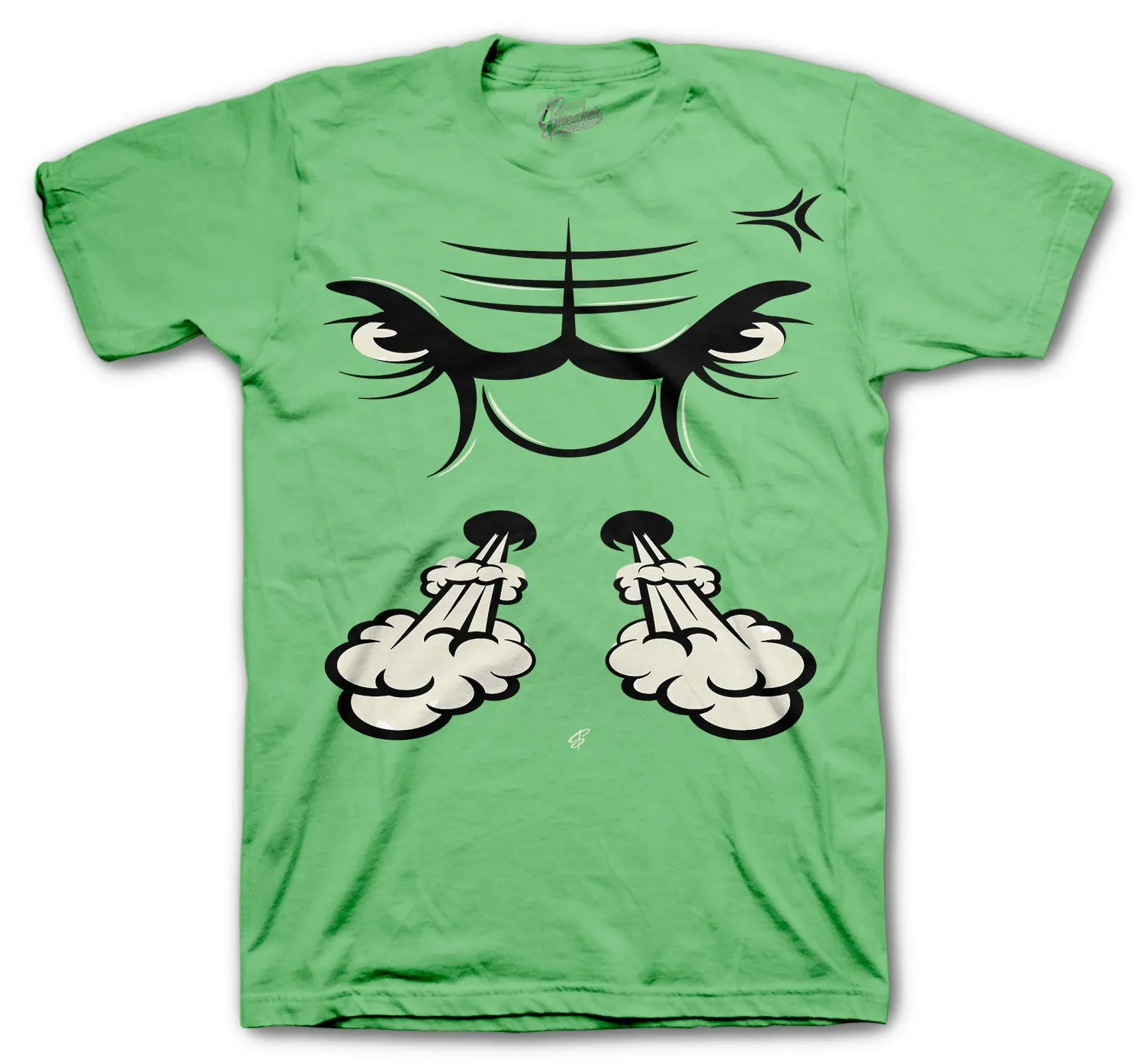 Retro 1 Zen Green Raging Face Shirt