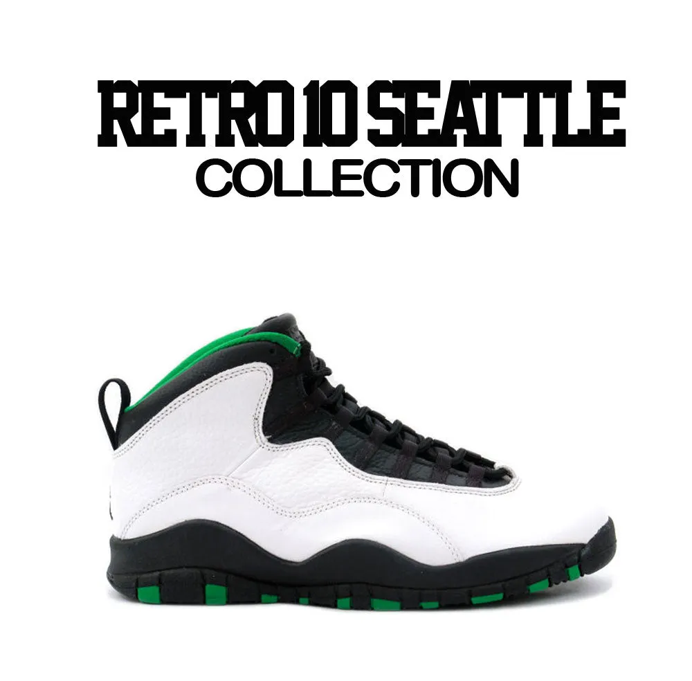 Retro 10 Seattle Shirt - Love Kicks- Green