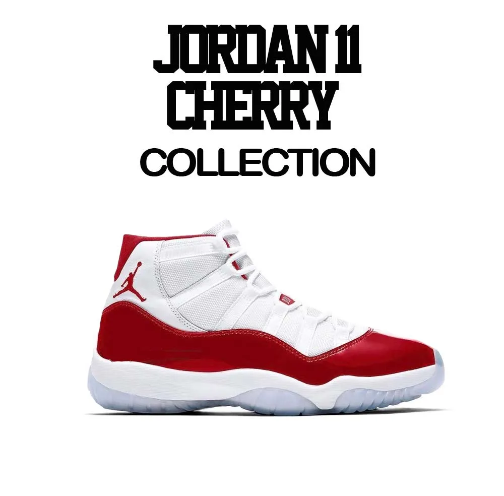 Retro 11 Varsity Red Shirt - Legends - white