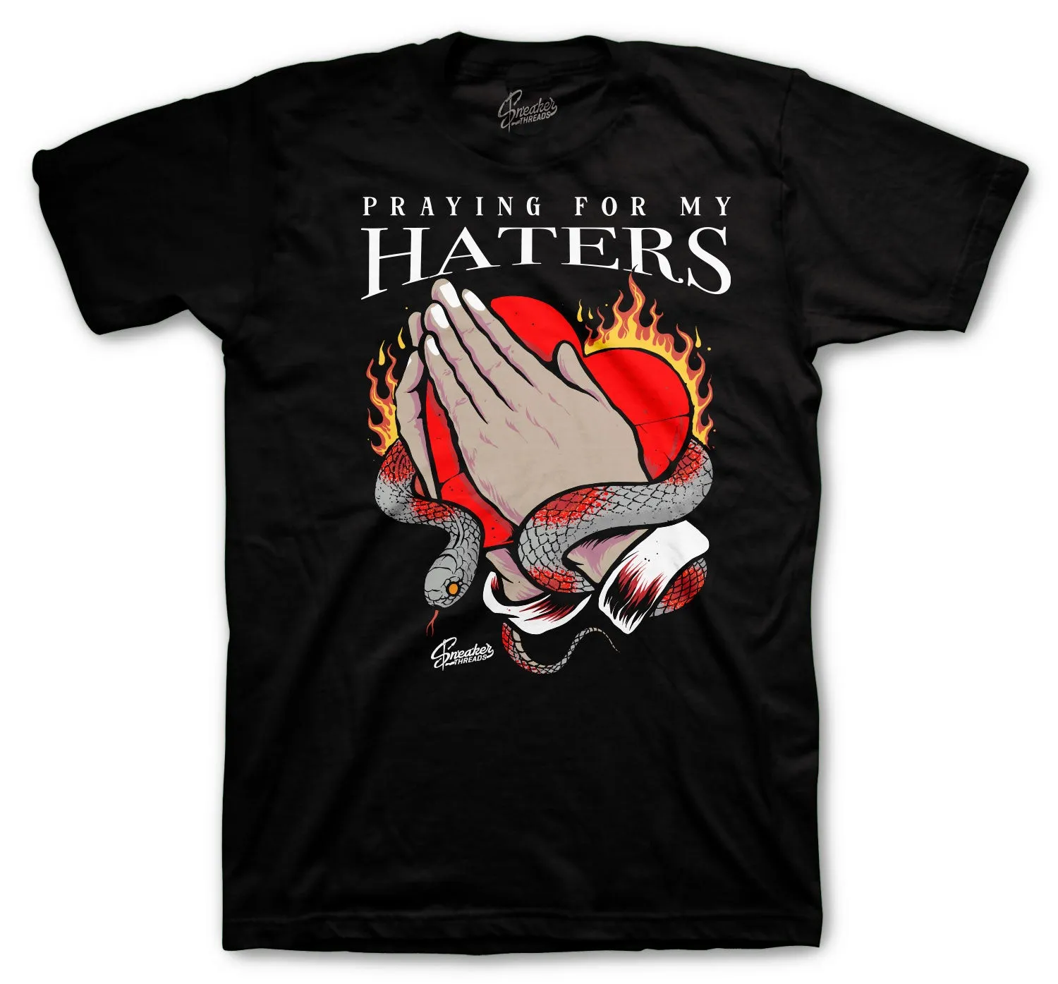 Retro 12 Twist Shirt - Praying For My Haters - Black