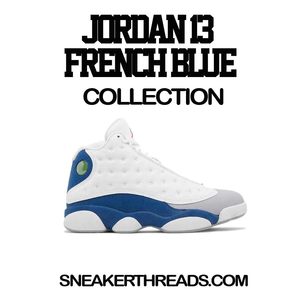 Retro 13 French Blue Shirt - Fly Kicks - Black