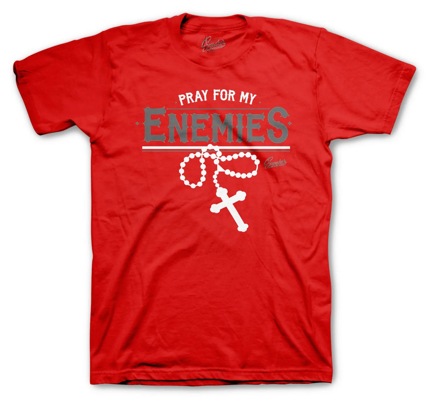 Retro 13 Red Flint Shirt - Enemies - Gym Red