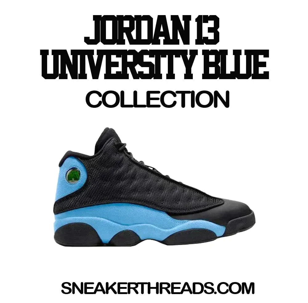 Retro 13 University Blue Shirt - Raging Face - Blue