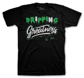 Retro 3 Pine Green Shirt - Dripping Greatness - Black