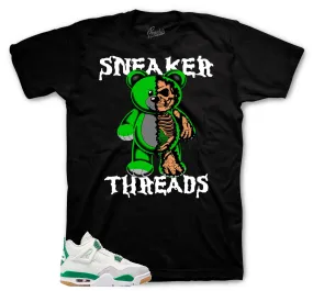 Retro 4 SB Pine Green Play Bear Shirt