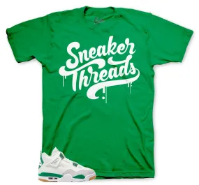 Retro 4 SB Pine Green Shirt - ST Drip - Green