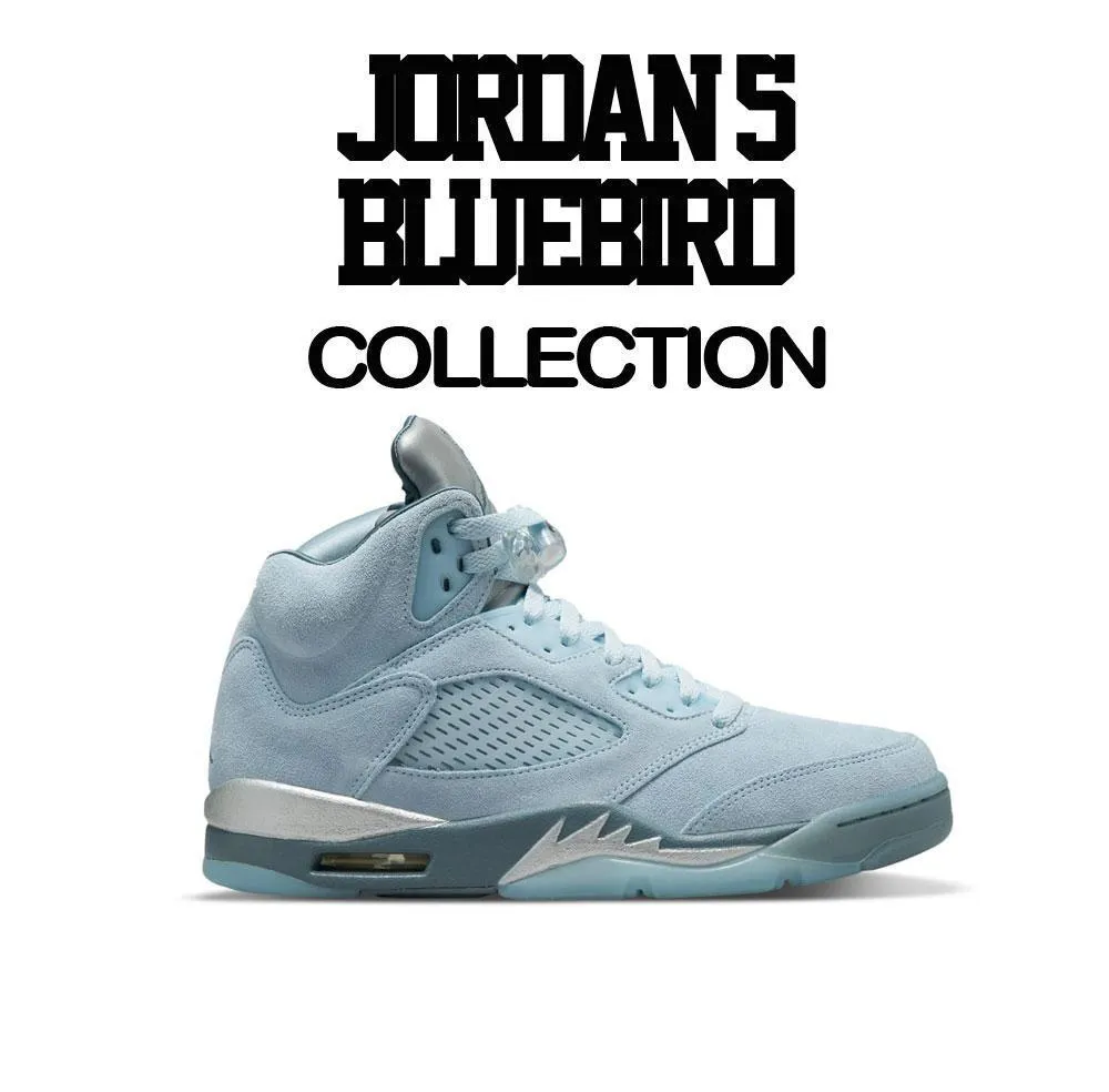 Retro 5 Bluebird Shirt - Love Kicks - Light Blue