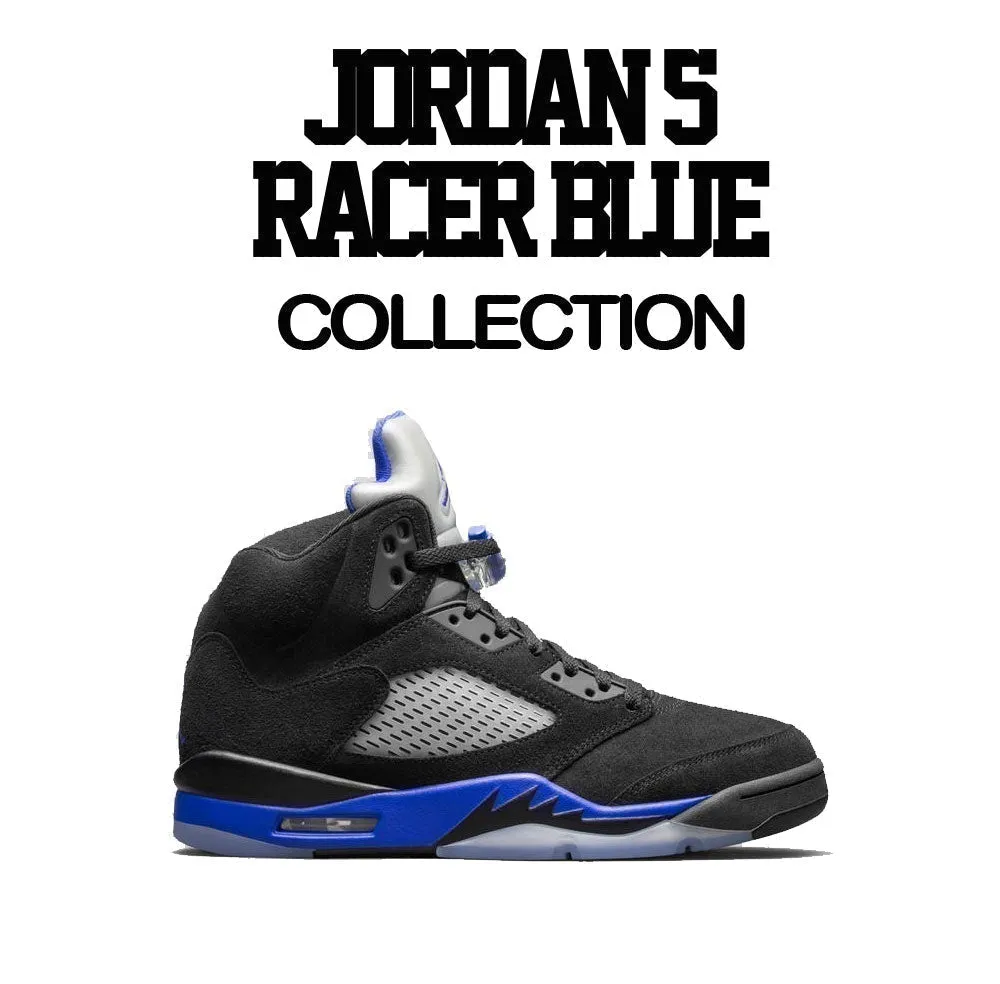 Retro 5 Racer Blue Shirt - Enemies - Black