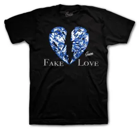 Retro 5 Racer Blue Shirt - Love - Black