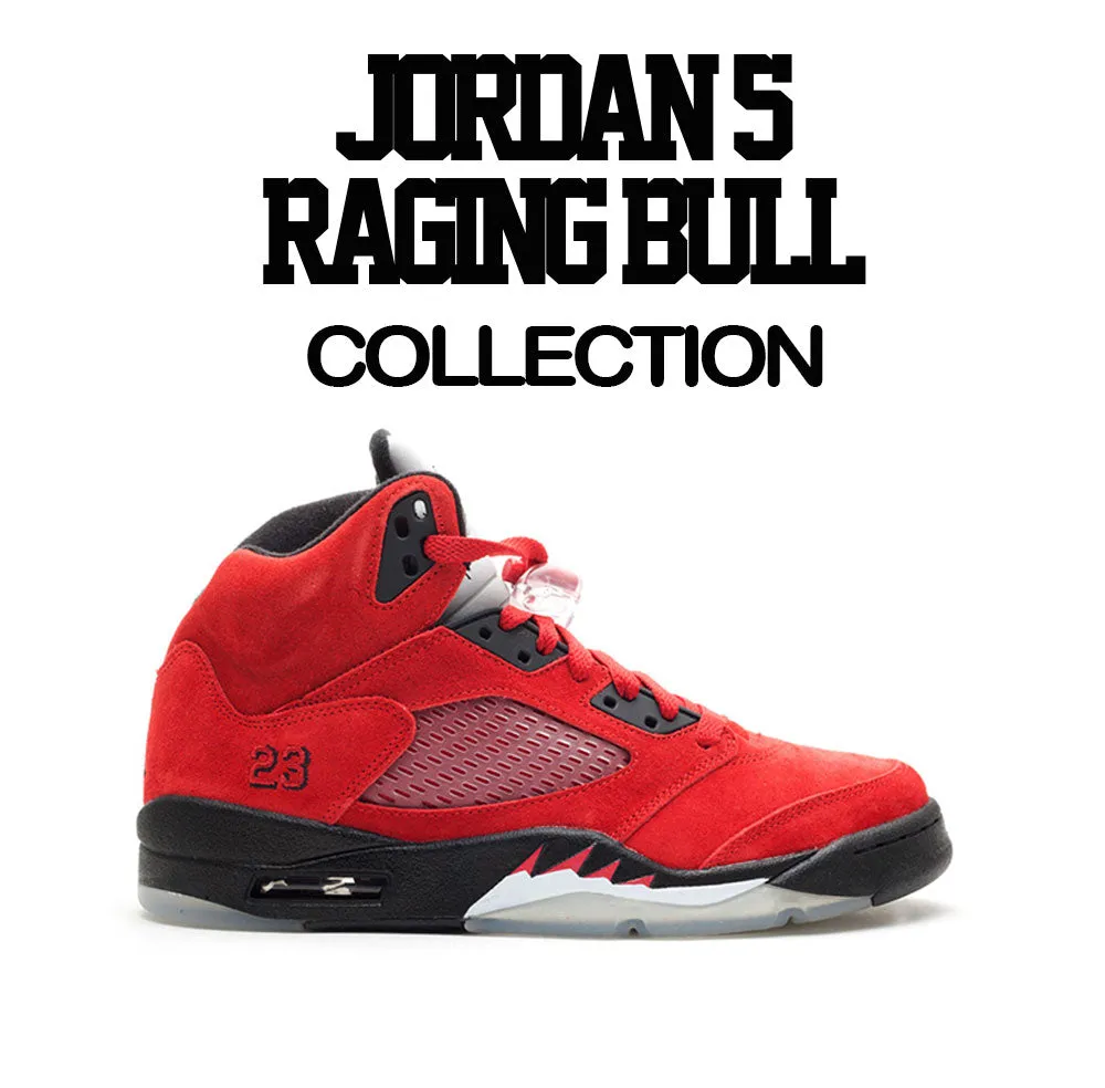 Retro 5 Raging Bull Red Fives Shirt