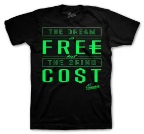 Retro 6 Electric Green Shirt - Cost - Black