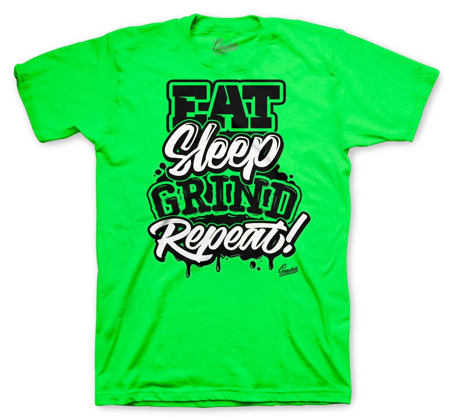 Retro 6 Electric Green Shirt - Daily Routine - Green