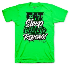 Retro 6 Electric Green Shirt - Daily Routine - Green