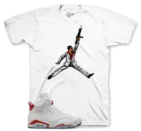 Retro 6 Red Cement Air Tony Shirt