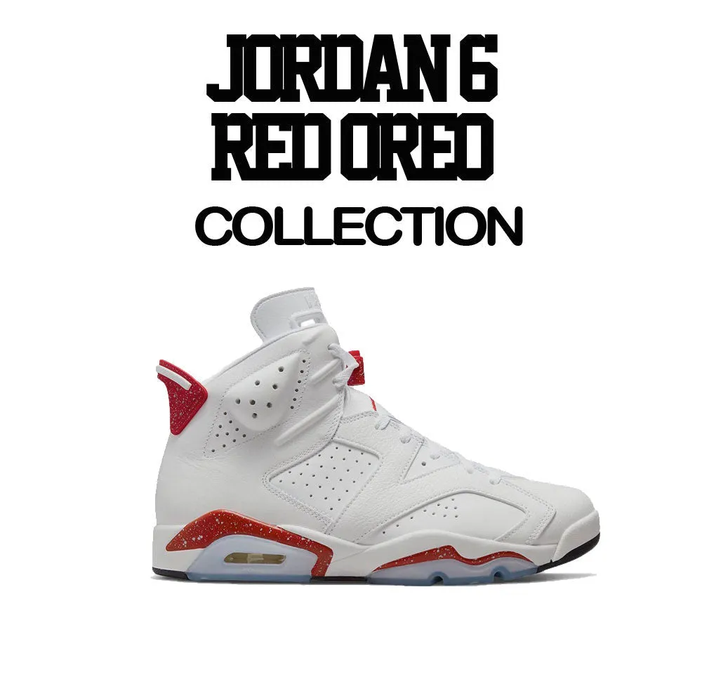 Retro 6 Red Cement Shirt - Rookie Bear - Black