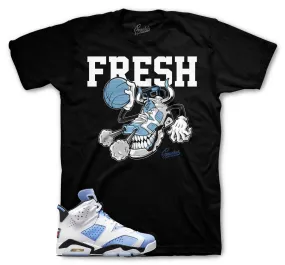 Retro 6 University Blue Fresh Kicks Shirt