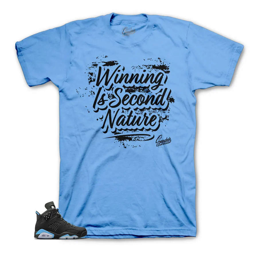 Retro 6 University Blue Shirt - Second Nature - Blue