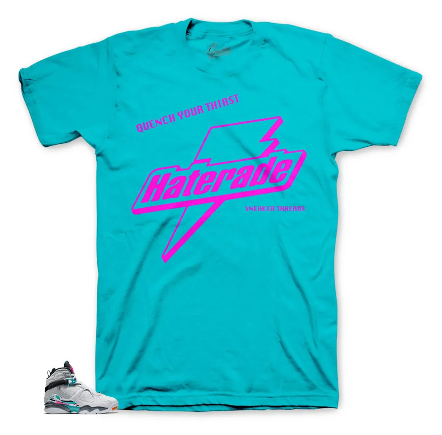 Retro 8 South Beach Shirt - Haterade - Teal