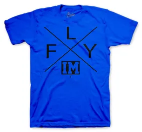 Retro 9 Racer Blue FLY Shirt