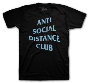 Retro 9 University Blue Shirt - Social Distance - Black