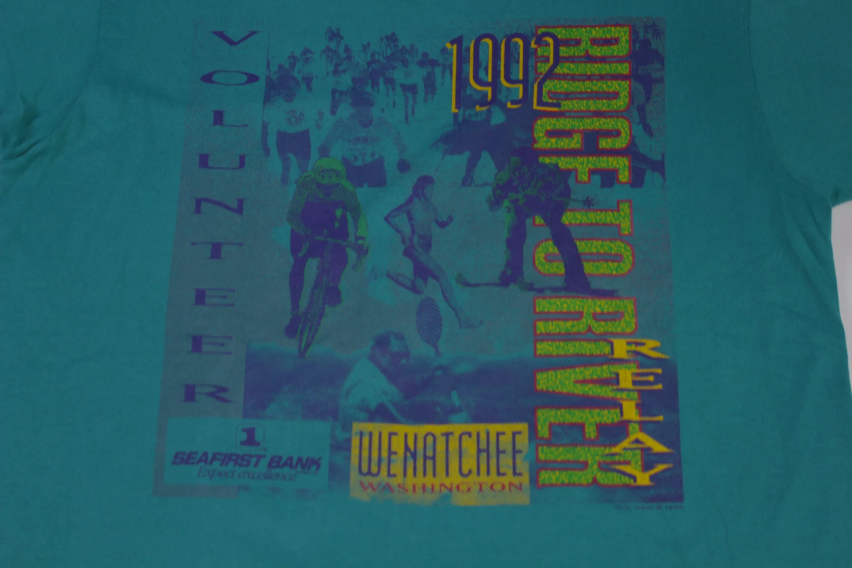 Ridge To River 1992 Wenatchee Vintage 90's Marathon Relay Single Stitch T-Shirt