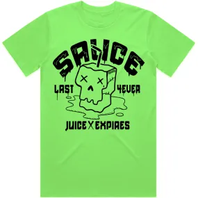 SAUCE : Neon Green Sneaker Tees Shirt