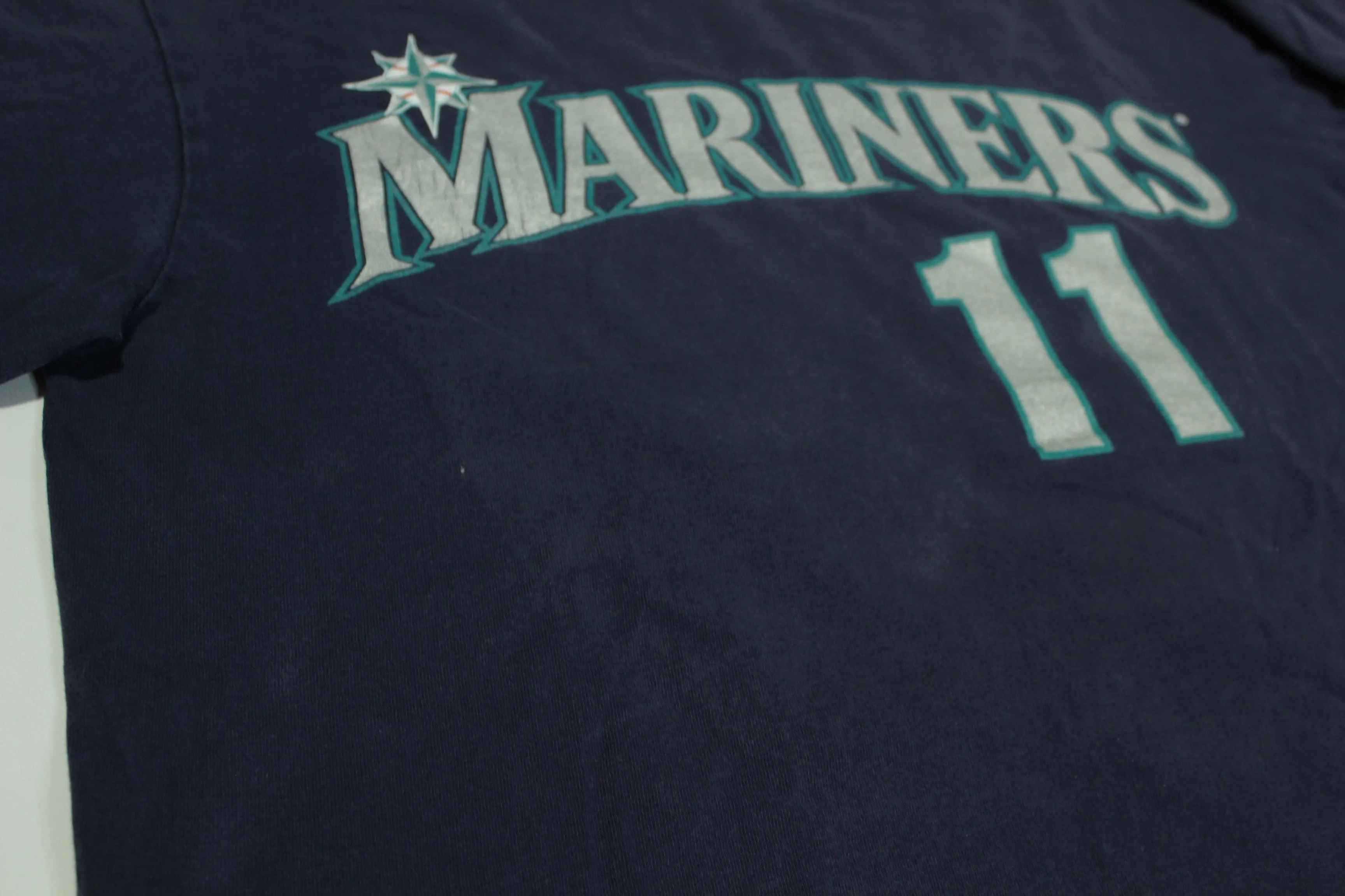 Seattle Mariners Edgar Martinez Vintage Y2K Majestic #11 T-Shirt