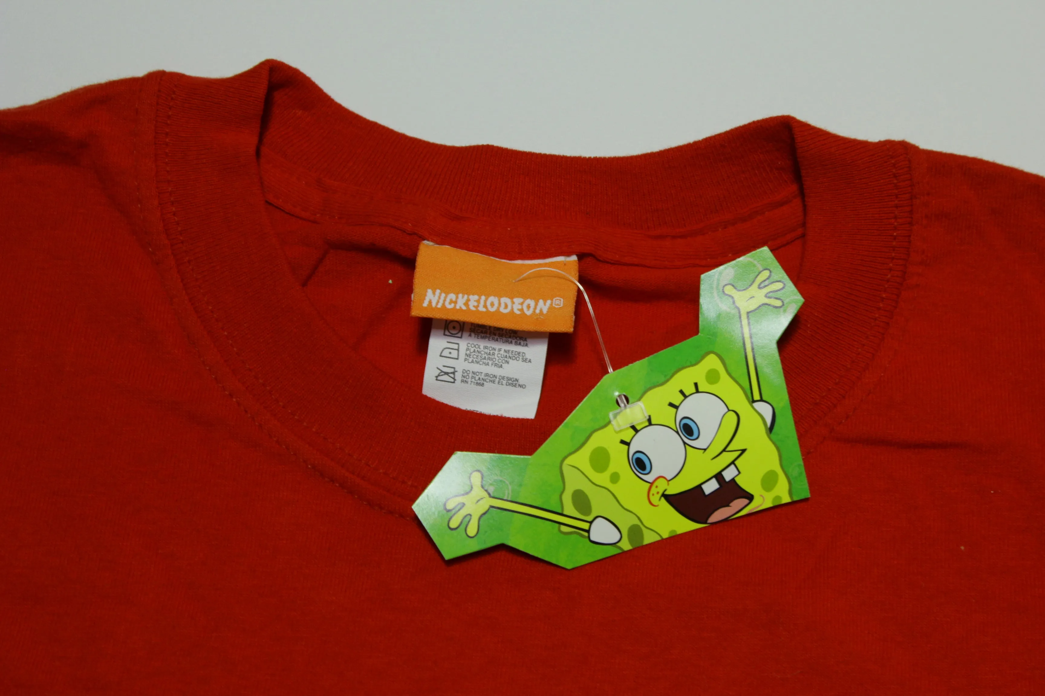 SpongeBob Square Pants Squeeze Me Vintage 2002 Deadstock w/Tags Nickelodeon T-Shirt