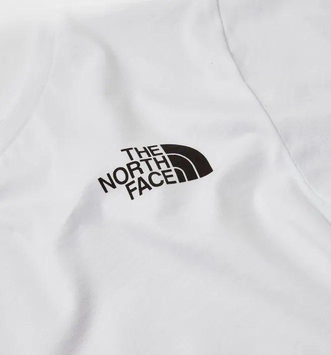 The North Face Girls Short Sleeve T-shirt Crop Simple Dome Tee NF0A82ECFN41 white