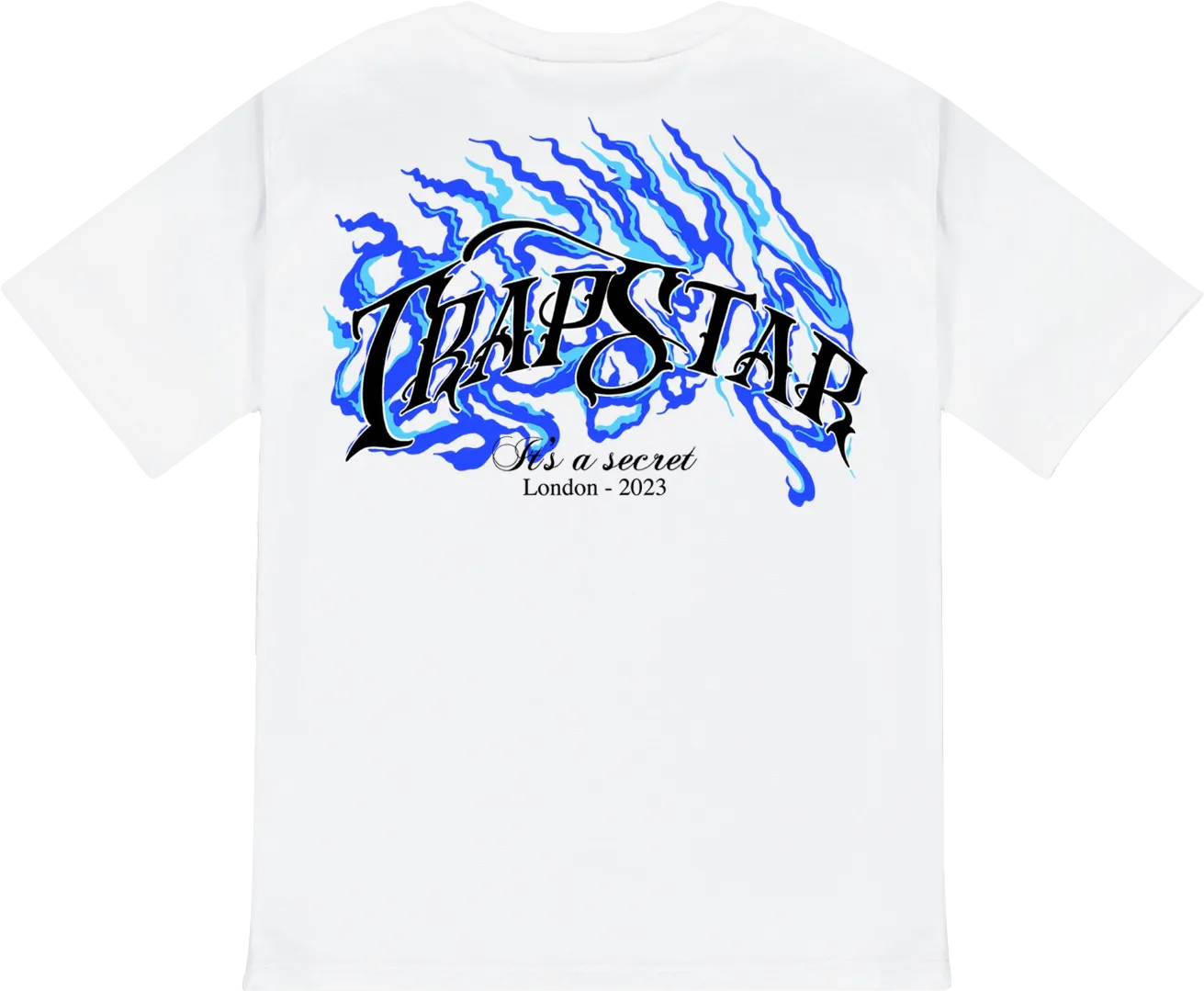 TRAPSTAR London White Chrome Flame T-shirt UK L