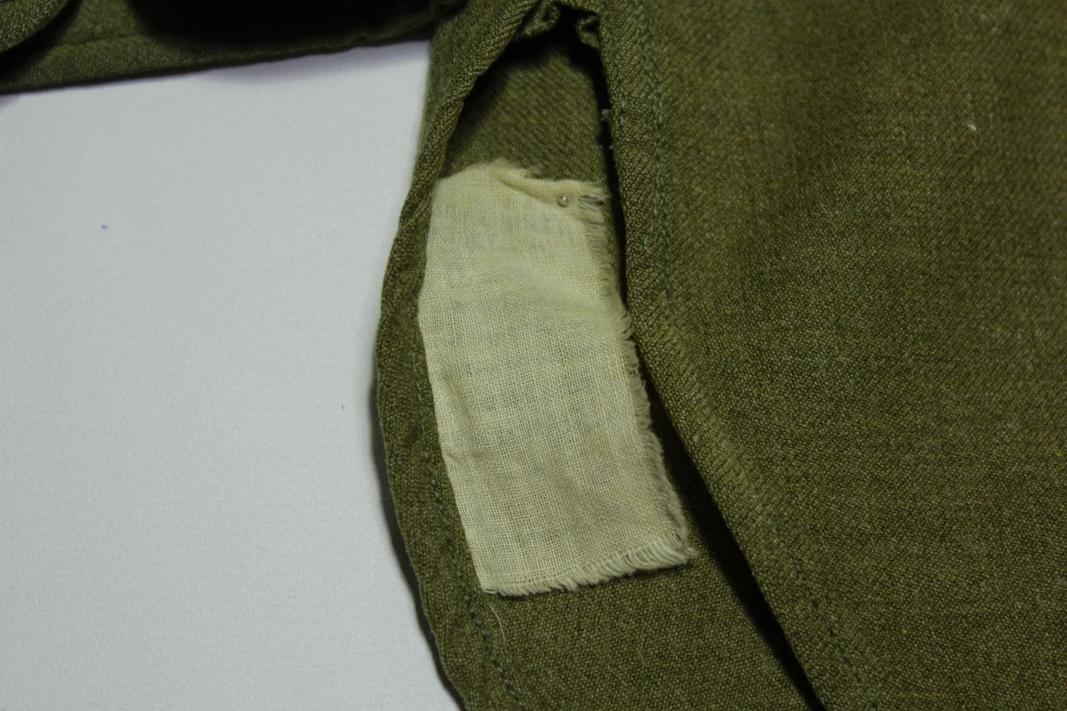 US ARMY WW2 M37 Wool Vintage 1940's Field Service Military Shirt With Brown Buttons