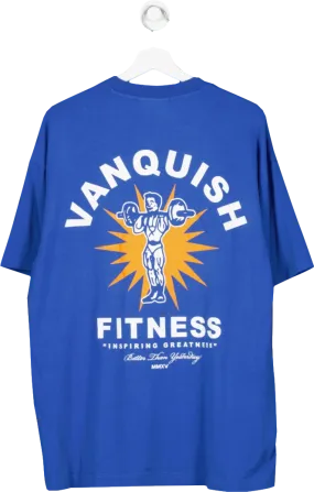 Vanquish Blue Inspiring Greatness Oversize T Shirt UK L