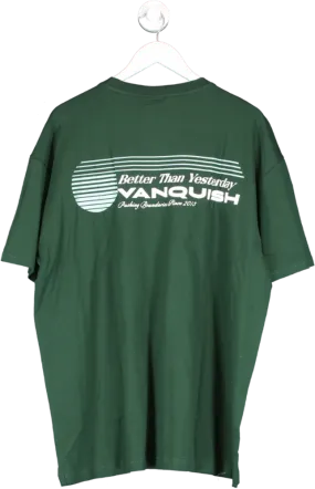 Vanquish Green Athletics Division Fitted T Shirt UK L