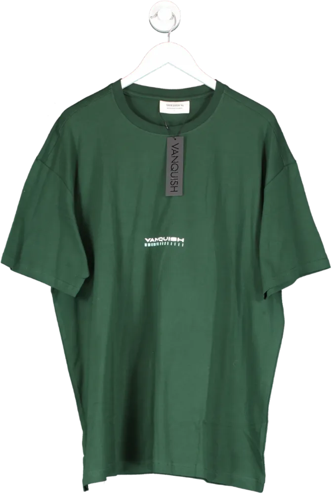 Vanquish Green Athletics Division Fitted T Shirt UK L